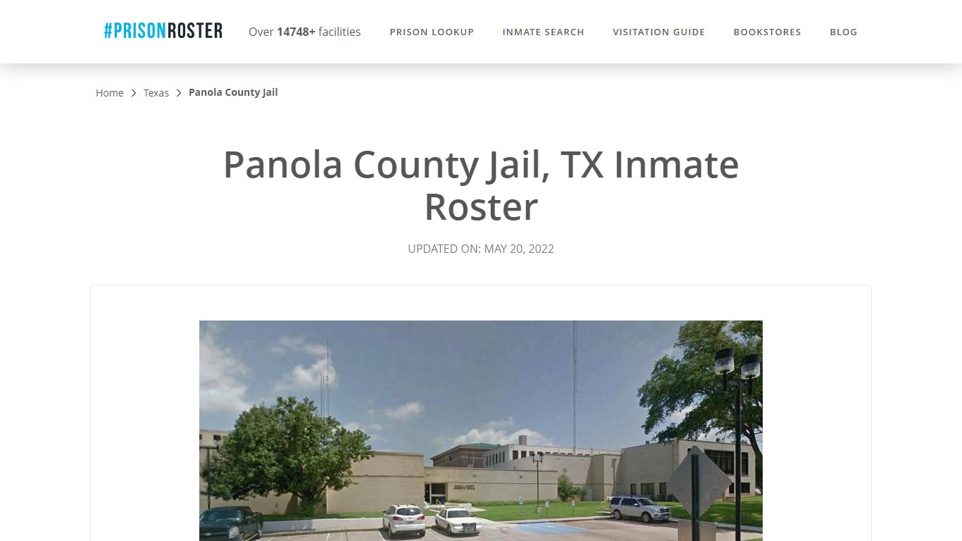 Panola County Jail, TX Inmate Roster